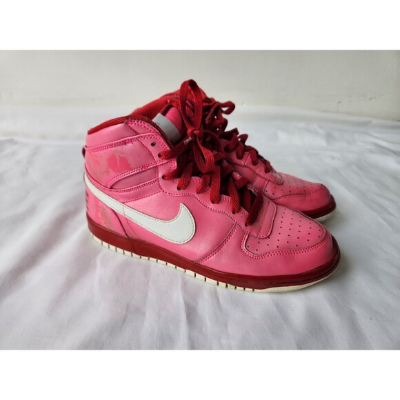 Nike Women's 8.5 Big Nike High LE Hot Pink/Red LE Valentine's Edition 358858-612 - Picture 1 of 13